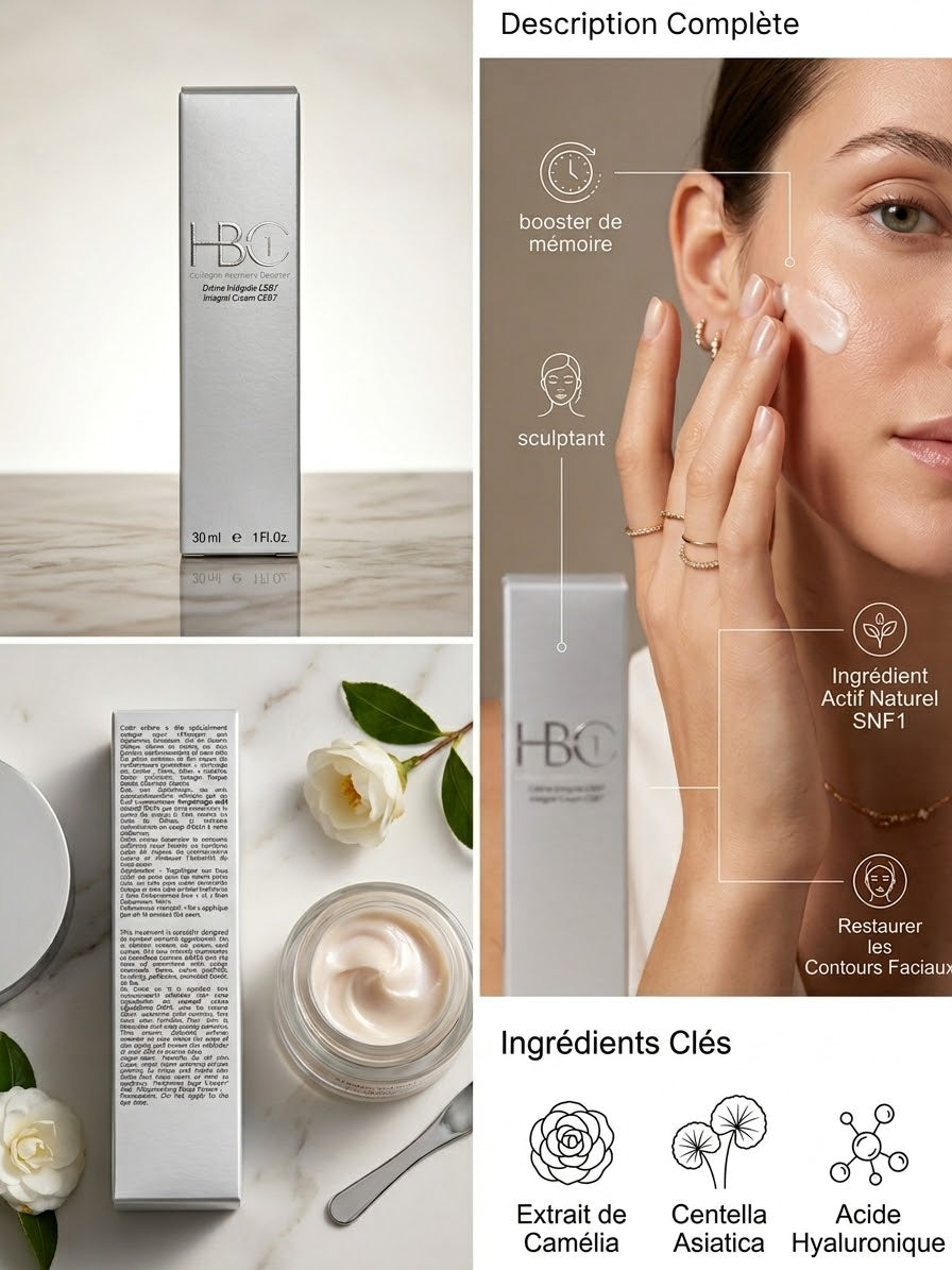 Crème Intégrale CEB7 HBC1 – Booster de Collagène & Éclat