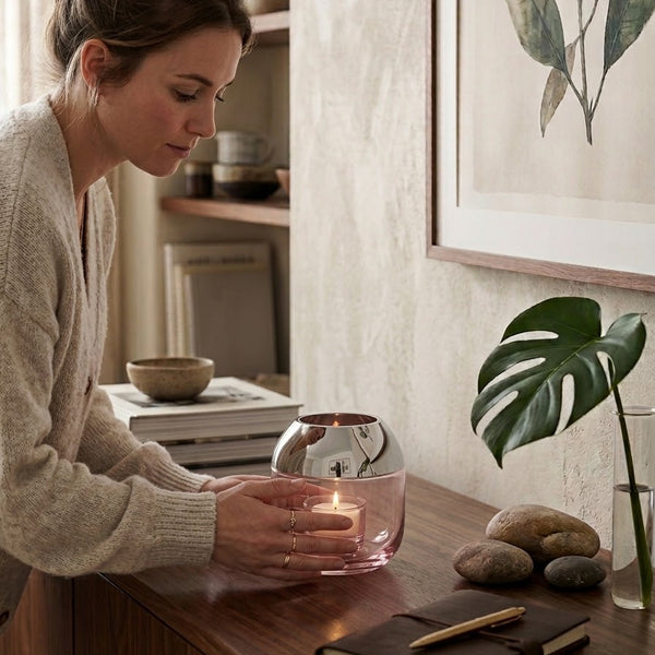 Photophore Smilla, Rose Clair (Rose Clair) 🕯️